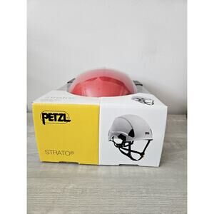 Petzl Strato Helmet Red Lightweight Helemet Saftey Work Head Protection